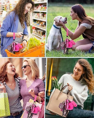 AMIR Safety Keychain Set for Women, Wristlet Keychain with Personal Alarm, Earphone Case, Cute Keychains for Women Girls in Saudi Arabia