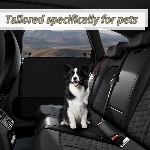 2PCS Car Door Protector for Dogs, Waterproof Anti-Scratch Vehicle Pet Door Covers with Storage Pockets, Auto Back Shield Pet Side Panel Guard Accessories, Universal for Most Cars (Gray) in Kuwait