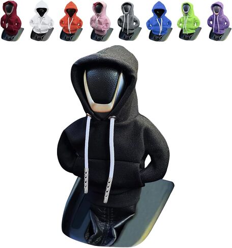 VVAG Gear Shift Hoodie ، Universal Shift Knob Hoodie ، 4.7 بوصة من حامي شيفتر عصا ، غطاء محرك السيارة المضحك ، غطاء محرك أقصى للسيارات (Purple) in Kuwait
