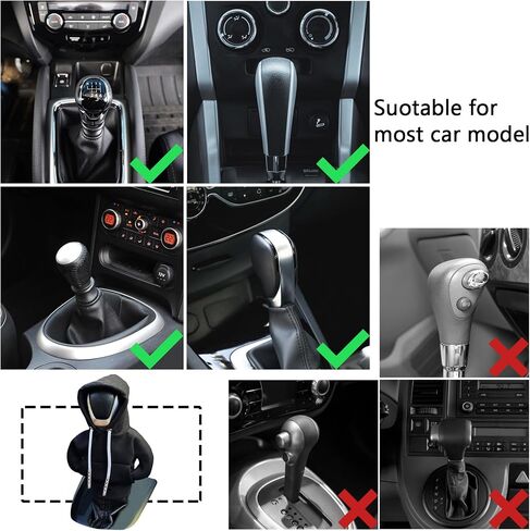 VVAG Gear Shift Hoodie ، Universal Shift Knob Hoodie ، 4.7 بوصة من حامي شيفتر عصا ، غطاء محرك السيارة المضحك ، غطاء محرك أقصى للسيارات (Purple) in Kuwait