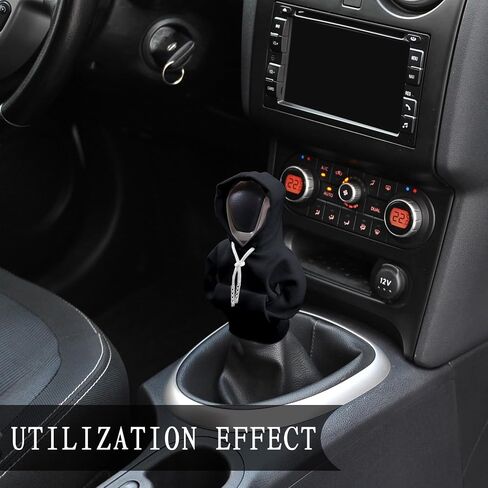 VVAG Gear Shift Hoodie ، Universal Shift Knob Hoodie ، 4.7 بوصة من حامي شيفتر عصا ، غطاء محرك السيارة المضحك ، غطاء محرك أقصى للسيارات (Purple) in Kuwait