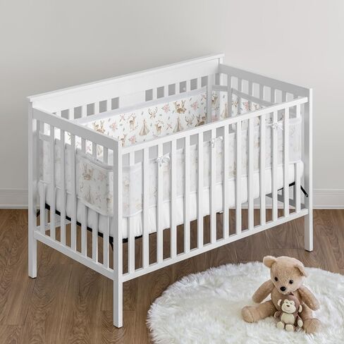 Sweet Jojo Designs + BreathableBaby Bear Mountain Boy Breathable Mesh Crib Liner Baby and Infant - Slate Blue Black and White Woodland Forest Mountains Arrows in Saudi Arabia