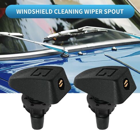 Universal Front Washield Washer Washer Washer Spray Kit مع ضابط فوهة نحاسية ملائمة لمعظم السيارات in Kuwait