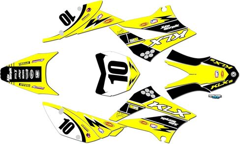 Graphics Kit for Kawasaki KLX 110 (2010-2024) Speed Series Teal-shift 16 Mil - Dirt bike Custom Racing Graphics Decals Stickers Kit, no-plastics in Saudi Arabia