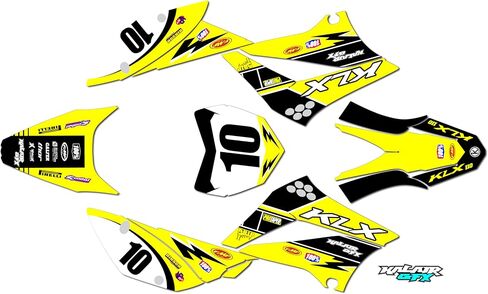 Graphics Kit for Kawasaki KLX 110 (2010-2024) Speed Series Teal-shift 16 Mil - Dirt bike Custom Racing Graphics Decals Stickers Kit, no-plastics in Saudi Arabia