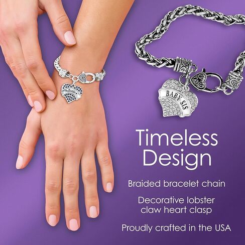 Inspired Silver - Silver Circle Charm Bracelet with Cubic Zirconia Jewelry in Saudi Arabia