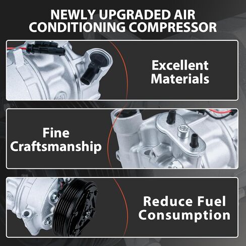 ضاغط تكييف الهواء و A/C القابض لضاغط A/C مع استبدال القابض لـ CH-Evy Cruze/Cruze Limited 1.4L L4 GAS DOHC 2012-2016 in Kuwait