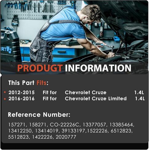 ضاغط تكييف الهواء و A/C القابض لضاغط A/C مع استبدال القابض لـ CH-Evy Cruze/Cruze Limited 1.4L L4 GAS DOHC 2012-2016 in Kuwait