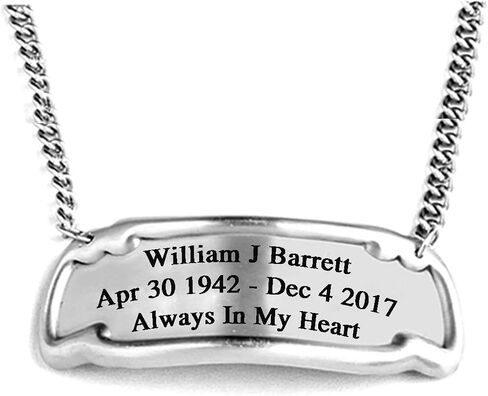 Customized Engraved Brass Name Tag for Cremation Urn, Hanging Name Tag for Adult urn for Human Ashes (Gold) in Saudi Arabia