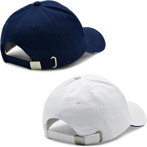 Captain and First Mate Hat Set, Adjustable Matching Cotton Nautical Marine Sailor Baseball Caps, Boat Owner Gift in Saudi Arabia
