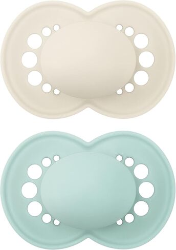 MAM Original Matte Pacifier, 1 sterilzing case, Baby Pacifier, Best Pacifiers for Breastfed Babies, 6-16 Months, Boy in Kuwait