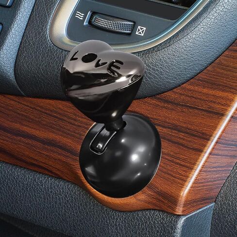 Love Heart Car Push Cover ، غطاء موسيقى الروك المعدنية ذات الأزرار الواحدة ، واقي زر Start Auto Engine ، واقي زر ، التزيين التلقائي ، إكسسوارات عصا التحكم (Gunmetal) in Kuwait