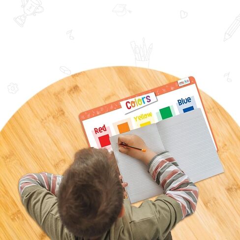 Merka 4 Pack Educational Placemat for Kids & Toddlers, Reusable, Washable Mat with Secure Grip Back for Dining Table, Learning Letters, Numbers, Shapes, Colors,17 x 11 inches in Saudi Arabia