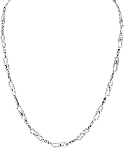 ACTS Sterling SIlver Fisher Of Men Bracelet and Necklace, Sterling Silver 925 Fisherman Link Chain Necklace, Inspirational Card Gift - Choose Length in Saudi Arabia