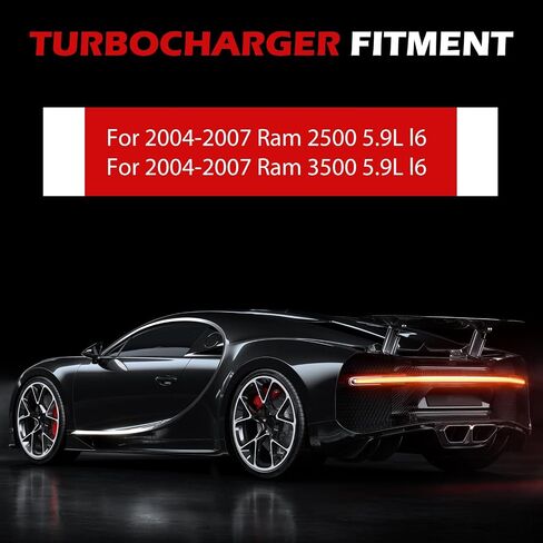 HE351CW Turbocharger Compatible with 2004-2007 Ram 2500 3500 5.9L Cummins Diesel, Turbo Replacement for 4036835 HY35W 4037001 in Saudi Arabia