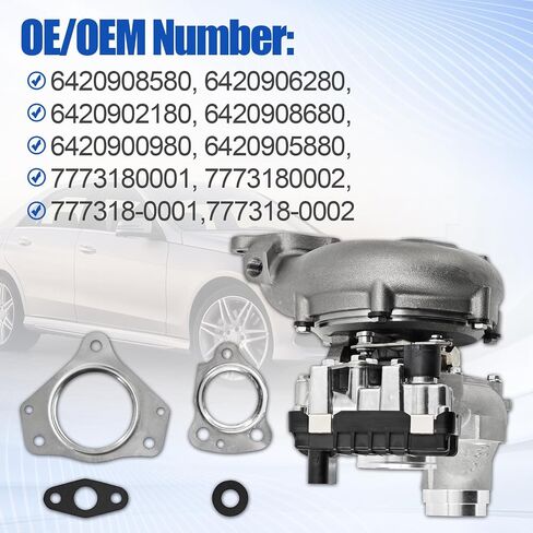 7773180001 Turbo GTB2056VK Turbocharger For 2009-2014 Mercedes Freightliner Sprinter Truck OM642 3.0L in Saudi Arabia