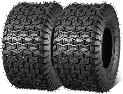 MaxAuto FOX V1 18x9.50-8 Lawn Mower Tires, Patent Design Fox V1 Garden Mower Tire, 18x9.50-8nhs, 18x9.50 8 Rear Turf Tires, 4 Ply Tubeless Tire, 1040lbs Capacity, Set of 2 in Kuwait
