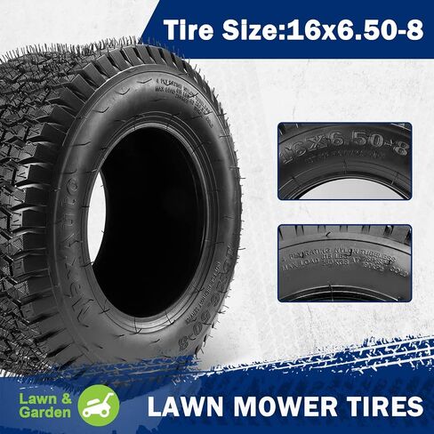 MaxAuto FOX V1 18x9.50-8 Lawn Mower Tires, Patent Design Fox V1 Garden Mower Tire, 18x9.50-8nhs, 18x9.50 8 Rear Turf Tires, 4 Ply Tubeless Tire, 1040lbs Capacity, Set of 2 in Kuwait