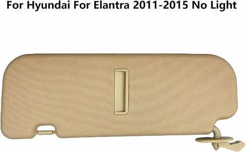 Pair of Left and Right Sun Visors with Holders for Hyundai Elantra 2011 2012 2013 2014 2015 Gray Color #85210-3X040-TX in Kuwait