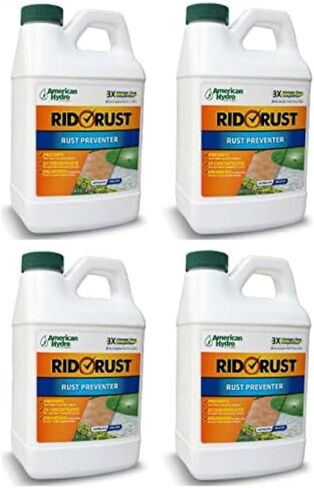 IPW Industries Inc Rid O' Rust 2X RR1 Concentration Stain Preventer, Rust Stain Remover 1/2 Gallon Bottle 4 pack (RR1-1-CS) American Hydro Systems in Saudi Arabia