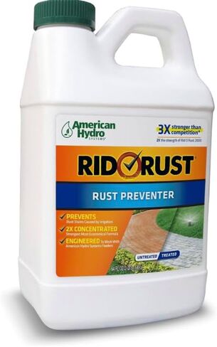 IPW Industries Inc Rid O' Rust 2X RR1 Concentration Stain Preventer, Rust Stain Remover 1/2 Gallon Bottle 4 pack (RR1-1-CS) American Hydro Systems in Saudi Arabia