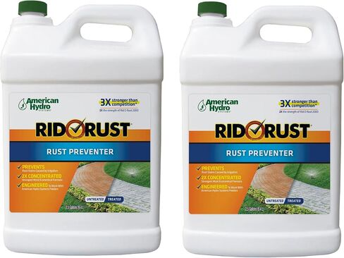 IPW Industries Inc Rid O' Rust 2X RR1 Concentration Stain Preventer, Rust Stain Remover 1/2 Gallon Bottle 4 pack (RR1-1-CS) American Hydro Systems in Saudi Arabia
