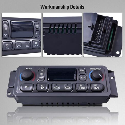 09352181 HVAC A/C Heater Climate Control Module Panel Switch Compatible with Chevy Corvette C5 1997-2004 5.7L Temperature Control Part Number: 16256018, 16254311, 1626603, 10345293, 09380441, 162660 in Saudi Arabia