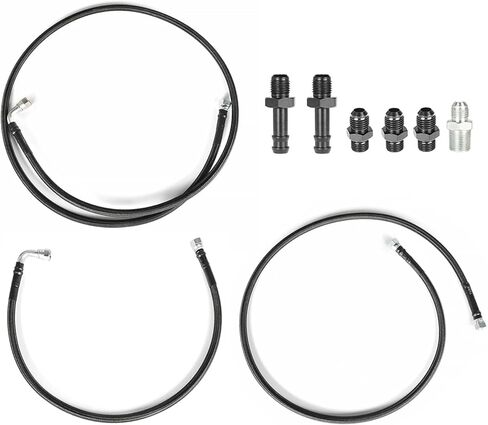 Transmission Lines Kit Hoses SS Replacement for 1996-2002 Cummins 5.9L 47RE in Saudi Arabia