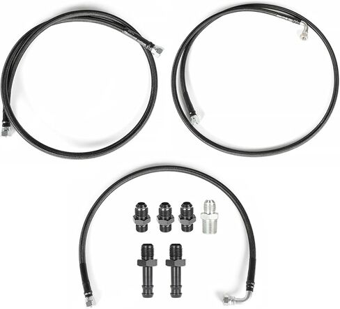 Transmission Lines Kit Hoses SS Replacement for 1996-2002 Cummins 5.9L 47RE in Saudi Arabia