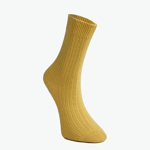 Bulusorganic 3 Pairs 98% Organic Cotton Crew Socks, Soft Breathable Non-Tight Seamless Casual Socks for Men & Women in Saudi Arabia