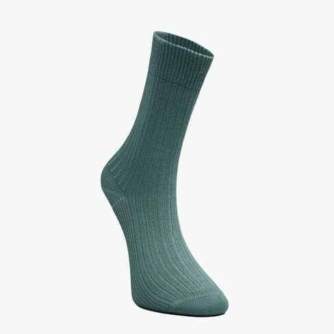 Bulusorganic 3 Pairs 98% Organic Cotton Crew Socks, Soft Breathable Non-Tight Seamless Casual Socks for Men & Women in Saudi Arabia