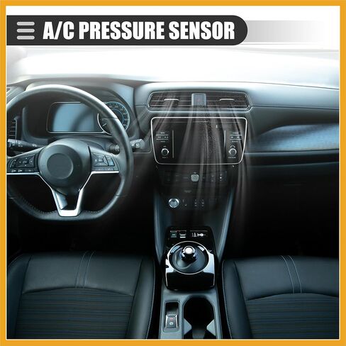 صمام محول الضغط A/ C ، مفتاح استشعار الضغط ، لـ Honda Accord 2005-2020 ، Metal ، No.80450SFE003/ 80450T2FA01 ، استبدال أسود in Saudi Arabia