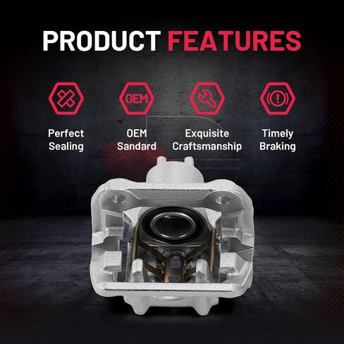 BDFHYK 2pcs Rear Disc Brake Caliper Assembly with Bracket Compatible with Acura RDX 2013-2018 3.5L,Compatible with Honda CR-V 2007-2016 2.4L l4,Compatible with Honda Crosstour 2012-2015 2.4L l4 in Saudi Arabia