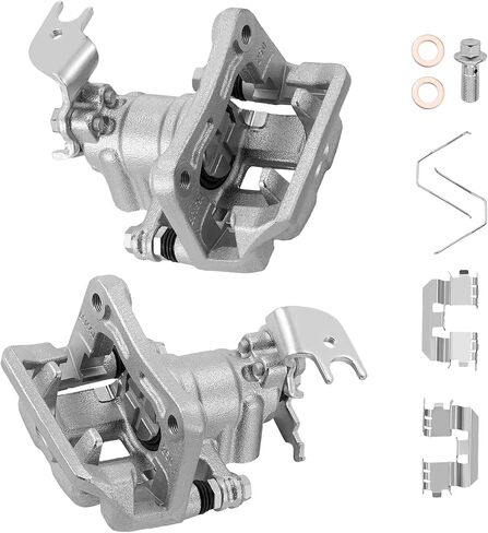 BDFHYK 2pcs Rear Disc Brake Caliper Assembly with Bracket Compatible with Acura RDX 2013-2018 3.5L,Compatible with Honda CR-V 2007-2016 2.4L l4,Compatible with Honda Crosstour 2012-2015 2.4L l4 in Saudi Arabia