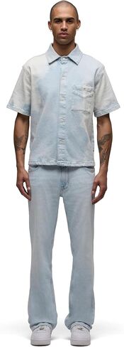 HUDSON Men's Short Sleeve Button Up Camp Shirt in Saudi Arabia