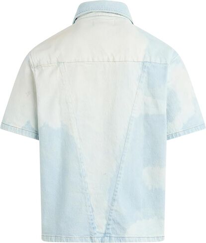 HUDSON Men's Short Sleeve Button Up Camp Shirt in Saudi Arabia