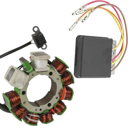 Caltric Stator and Regulator Rectifier Compatible With Polaris Sportsman 500 1998 1999 2000 2001 Except HO models in Saudi Arabia