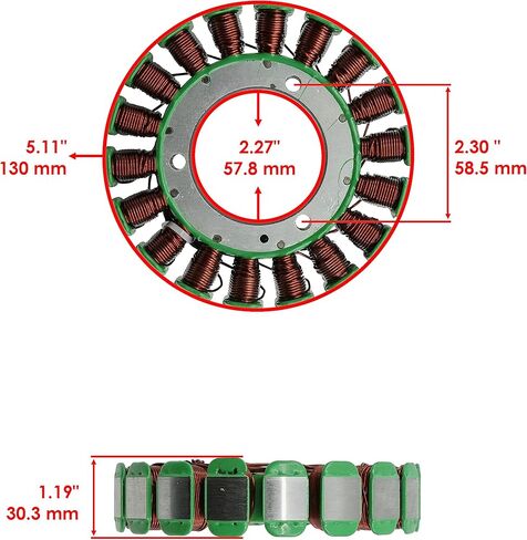 Caltric Stator and Gasket Compatible with Yamaha V Star 1100 XVS1100 XVS 1100 Classic 2000-2009 in Saudi Arabia