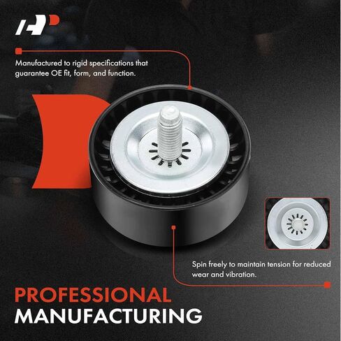 A-Premium Belt Idler Pulley متوافقة مع Mercedes-Benz E250 2014-2016 ، GLK250 2013-2015 ، ML250 2015 ، Sprinter 2500 3500 2014-2016 & Freightliner Sprinter 2500 3500 2014-2016 ، 2.1L in Kuwait