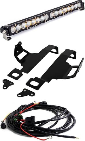 Baja Designs S8 20-inch LED Bar Bumper Light Kit for Ford F-250/350 Super Duty 2011-16 Truck (Driving/Combo; Clear) in Saudi Arabia