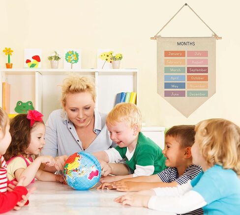 Classroom Decor-Homeschool Decor-Educational Flag Decor Gift for Kids Toddler Baby Boys Girls Newborn Toddler - Banner Wall Sign Gifts for Playroom Nursery Baby Room Bedroom Front Door-count to 100 in Saudi Arabia
