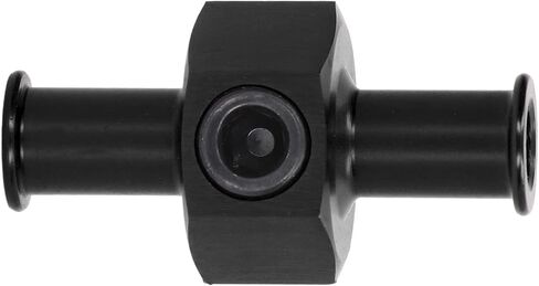 Keenso Fuel Pressure Meter Adapter Ideal Universal Metal Metal Adjustment for The Installation of Remote Fuel Pressure Meter or Nitrous Installation, 1/8 Inches Connector for Auto Parts (A (Black)) in Saudi Arabia
