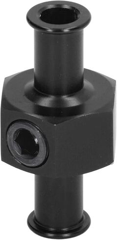 Keenso Fuel Pressure Meter Adapter Ideal Universal Metal Metal Adjustment for The Installation of Remote Fuel Pressure Meter or Nitrous Installation, 1/8 Inches Connector for Auto Parts (A (Black)) in Saudi Arabia