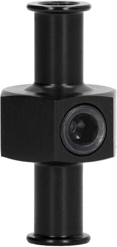 Keenso Fuel Pressure Meter Adapter Ideal Universal Metal Metal Adjustment for The Installation of Remote Fuel Pressure Meter or Nitrous Installation, 1/8 Inches Connector for Auto Parts (A (Black)) in Saudi Arabia