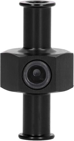 Keenso Fuel Pressure Meter Adapter Ideal Universal Metal Metal Adjustment for The Installation of Remote Fuel Pressure Meter or Nitrous Installation, 1/8 Inches Connector for Auto Parts (A (Black)) in Saudi Arabia