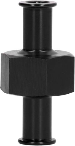 Keenso Fuel Pressure Meter Adapter Ideal Universal Metal Metal Adjustment for The Installation of Remote Fuel Pressure Meter or Nitrous Installation, 1/8 Inches Connector for Auto Parts (A (Black)) in Saudi Arabia