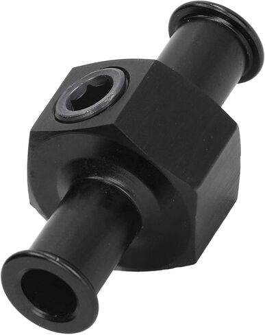 Keenso Fuel Pressure Meter Adapter Ideal Universal Metal Metal Adjustment for The Installation of Remote Fuel Pressure Meter or Nitrous Installation, 1/8 Inches Connector for Auto Parts (A (Black)) in Saudi Arabia