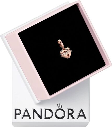 Pandora Festive Bell Dangle Charm - Bracelet Charm Moments Bracelets - 14k Rose Gold - هدية لها - مجوهرات للنساء مع صندوق هدايا in Saudi Arabia