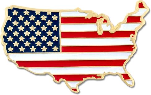 Pinmart United States of America تشكل البلاد الأمريكية العلم الأميلة صدر الزيز in Kuwait