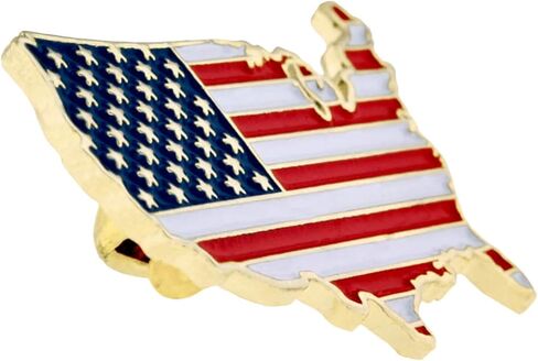 Pinmart United States of America تشكل البلاد الأمريكية العلم الأميلة صدر الزيز in Kuwait